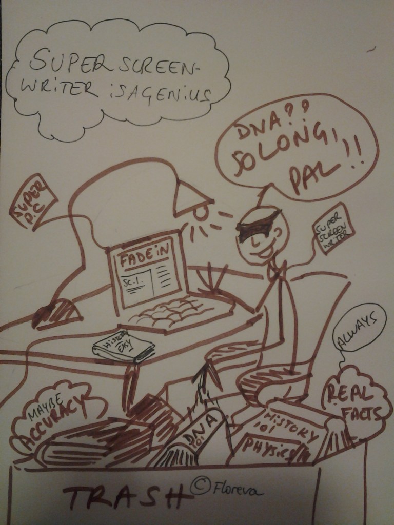 Drawing by Floreva "Super Screenwriter"