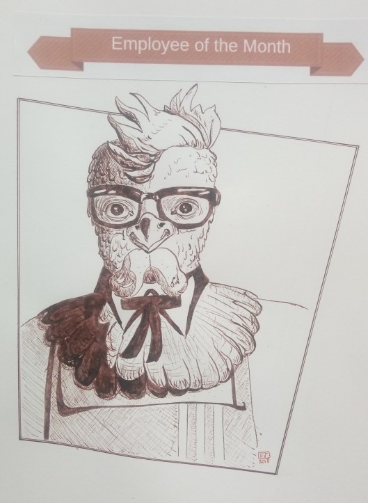 Chicken- Inktober2018 FV