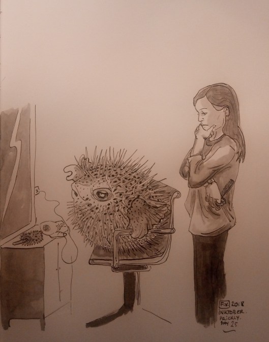 Prickly - Inktober2018 FV