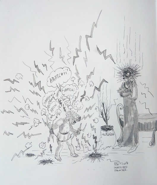 thunder Inktober 2018 FV