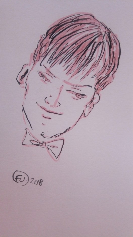 Sketch head of man FV